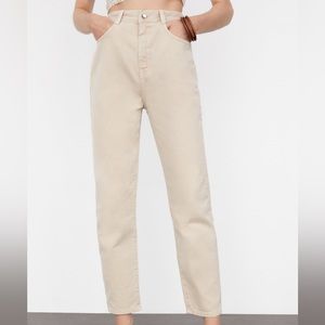 Zara Ivory Jeans